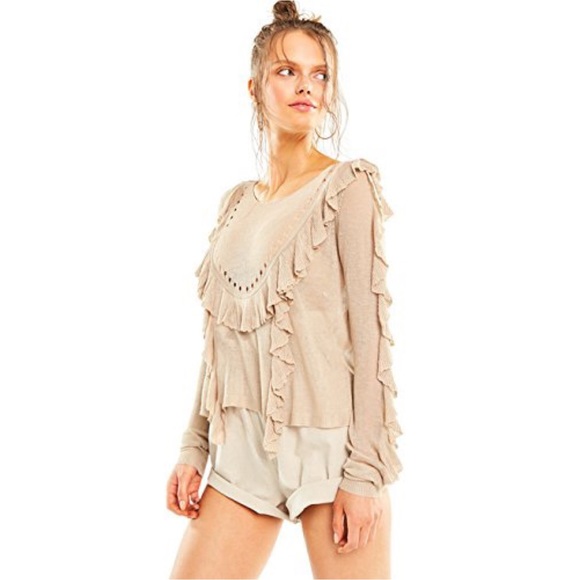 WILDFOX Camilla‎ Ruffle Sweater - Picture 1 of 7